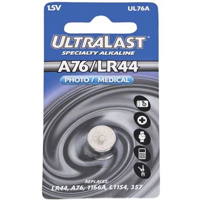 Picture of Ultralast UL76A UL76A Alkaline Photo/Medical Button Cell Battery