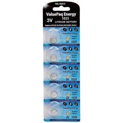 Picture of Dantona VAL-1025-5 ValuePaq Energy 1025 Lithium Coin Cell Batteries, 5 pk