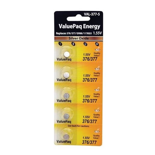 Picture of Dantona VAL-377-5 UL377 Watch Battery (5 Pack)