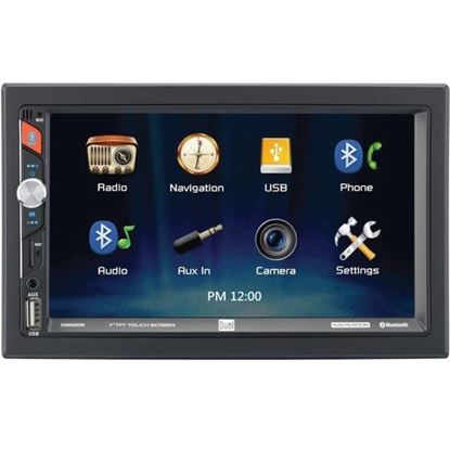 Picture of Dual DM620N 7-Inch Double-DIN In-Dash Mechless Receiver with Built-in Navigation and Bluetooth