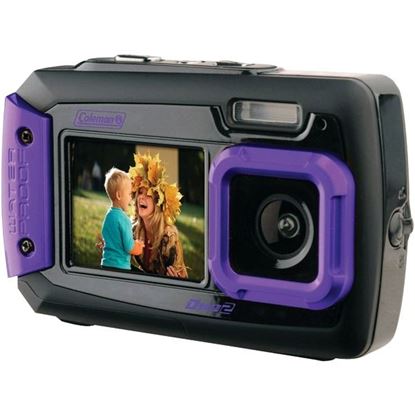 Picture of Coleman 2V9WP-P 20.0-Megapixel Duo2 Dual-Screen Waterproof Digital Camera (Purple)