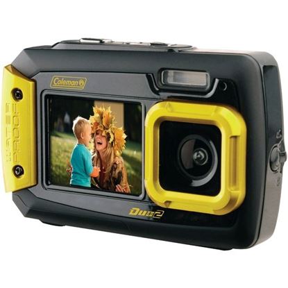 Picture of Coleman 2V9WP-Y 20.0-Megapixel Duo2 Dual-Screen Waterproof Digital Camera (Yellow)