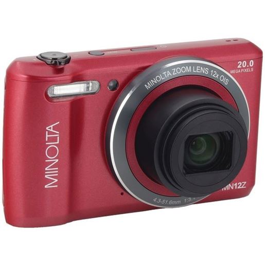 Picture of Minolta MN12Z-R 20.0-Megapixel HD Wi-Fi Digital Camera (Red)