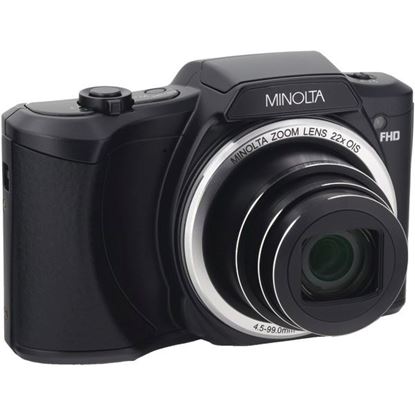 Image de Minolta MN22Z-BK 20.0-Megapixel 1080p Full HD Wi-Fi MN22Z Digital Camera with 22x Zoom (Black)