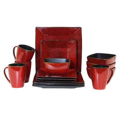 Picture of Elama Harland Loft 16 Piece Modern Premium Stoneware set with Complete Setting for 4