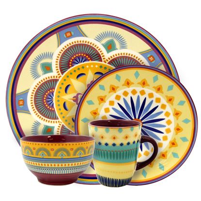 Picture of Elama Puesta De Sol 16 Piece Dinnerware Set