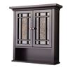 Picture of Espresso Bathroom Wall Cabinet with Amber Mosaic Glass Accents