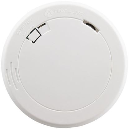 Picture of First Alert 1039852 Slim Photoelectric Smoke Alarm with 10-Year Battery