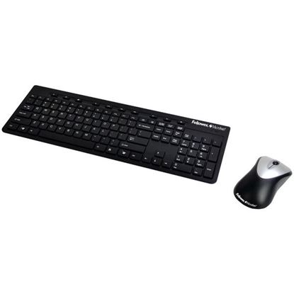 Picture of Fellowes 9893601 Microban Slimline Cordless Keyboard Combination