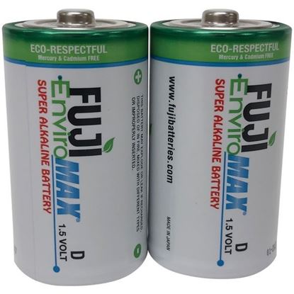 Picture of Fuji Batteries 4100BP2 EnviroMax D Super Alkaline Batteries, 2 pk