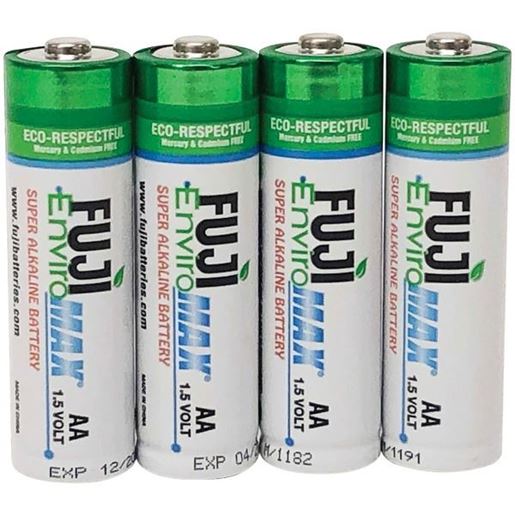 Picture of Fuji Batteries 4300BP4 EnviroMax AA Super Alkaline Batteries (4 pack)