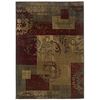 Picture of Dark Green Geometric Floral Stylish Area Rug (8'2 x 10')