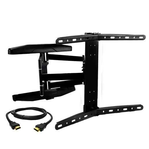 Foto de MegaMounts Full Motion Wall Mount for 32-70 Inch Curved Displays with HDMI Cable