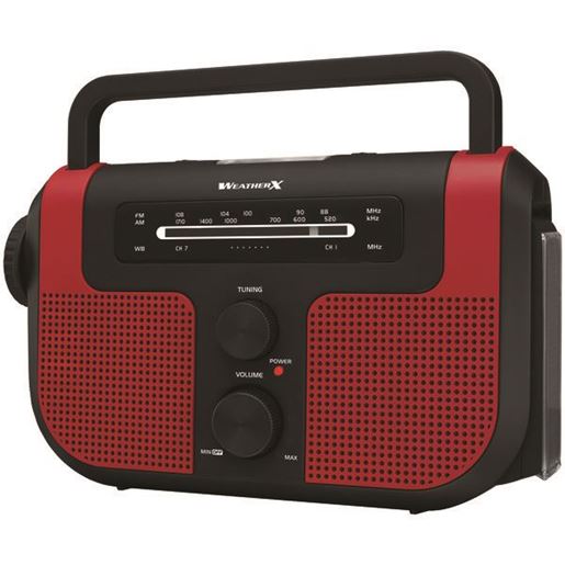 Picture of WeatherX WR383R AM/FM/NOAA Weather Crank Radio