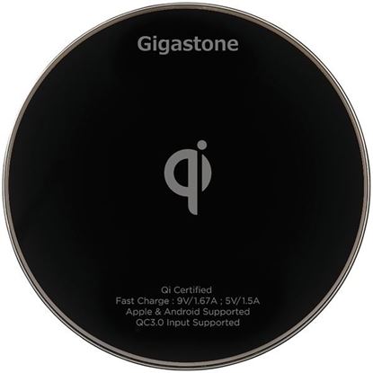 Picture of Gigastone GS-GA-9600B-R GA-9600 Qi-Certified Fast Wireless Charger (Black)