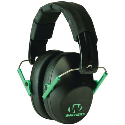 Picture of Walker's Game Ear GWP-FPM1-BKTL PRO Low-Profile Folding Muff (Black/Teal)