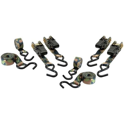 Picture of HME HME-RS-4PK Camouflage Ratchet Tie Down, 4-Pack