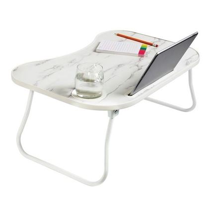 Picture of Honey-Can-Do TBL-08957 Folding Lap Desk (White/Faux White Marble)