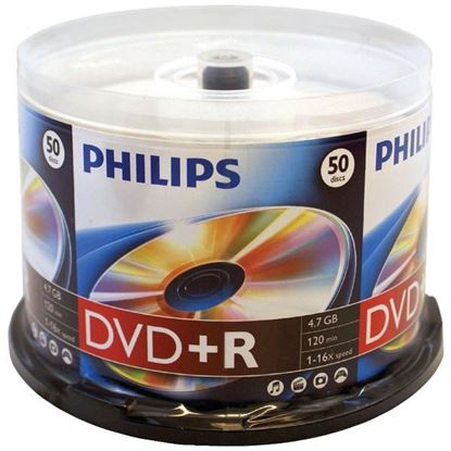 Picture of Philips DR4S6B50F/17 4.7GB 16x DVD+Rs (50-ct Cake Box Spindle)