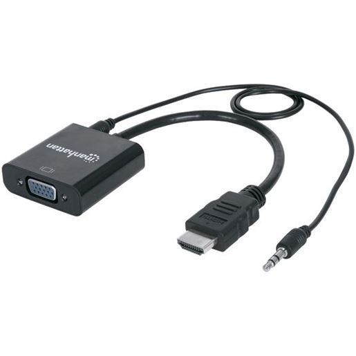 Picture of Manhattan 151559 HDMI Male to VGA Female Converter with Audio