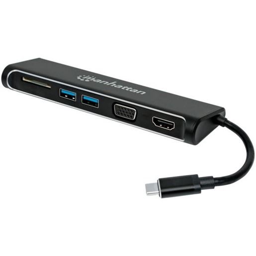 Picture of Manhattan 152631 SuperSpeed USB-C to HDMI/VGA 4-in-1 Docking Converter