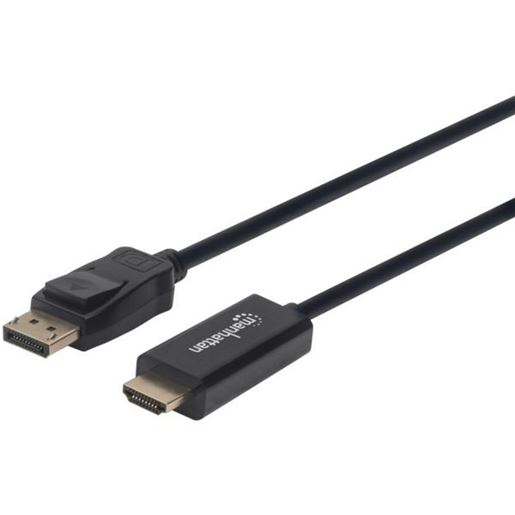 Picture of Manhattan 152662 1080p DisplayPort to HDMI Cable (3-Foot)