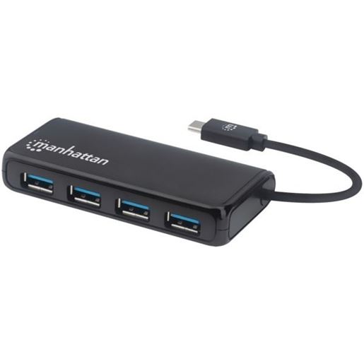 Picture of Manhattan 164924 4-Port USB 3.2 Gen 1 Hub (USB-C to USB-A)