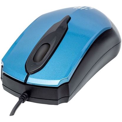 Picture of Manhattan 177801 Edge Optical USB Mouse (Blue/Black)