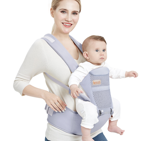 图片 Baby Hip Seat Carrier Baby Waist Stool for Newborn Child Infant Toddler with Cool Air Mesh Windproof Babyhood Comfortable Insert 