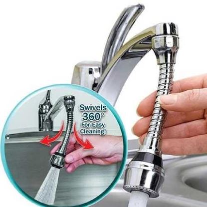 Image de Faucet Splash Nozzle ABS Plastic Turbo 360 Flexible Faucet Sprayer saving Shower Bath Valve Filter Devices