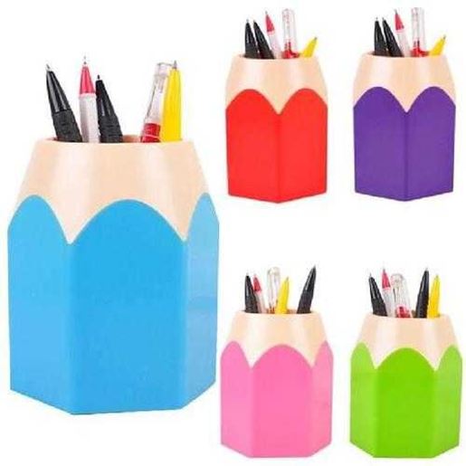 Image sur Makeup Brush Pencil Storages Box Vase Pot Creative Pen Holder Stationery Tidy Desk Storage Case