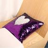 Picture of Reversible Sequin Mermaid Throw Pillow Cover Sequin Car Sofa Cushion Cover Home Decorative Magical Color Changing Pillowcase Hot