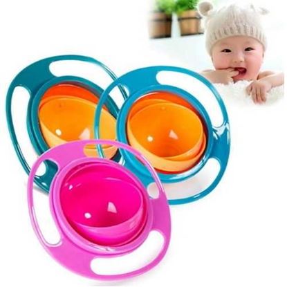 Image de Spill Proof Perfect Bowl Practical Design Children Kid Baby Toy Universal 360 Rotate Spill-Proof Bowl Dishes