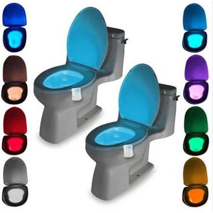 Image de Human Motion Sensor Automatic Colorful Toilet Seat LED Light