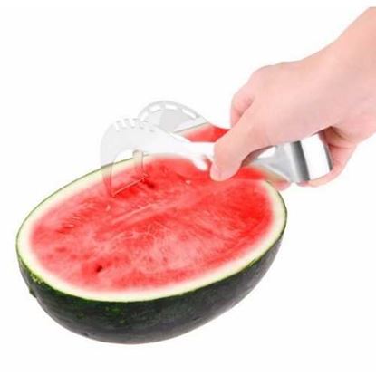 Image de Stainless Steel Watermelon Perfect Slicer Cutter For Melon Server Corer Scoop Knife Kitchen Utensils Slices Fruit Divider Tools