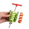 Image sur Vegetables Spiral Knife Carving Tool Potato Carrot Cucumber Salad Chopper Manual Spiral Screw Slicer Cutter Spiralizer