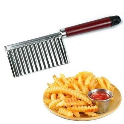 Image de Potato Wavy Edged Knife Stainless Steel Kitchen Gadget Vegetable Fruit Cutting Peeler Cooking Tools kitchen knives Accessories