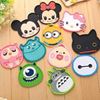 Image sur New Silicone Cartoon animal Totoro Hello Kitty Baymax Cup Coaster Nonslip Place Mat pads Cup Cushion Minions Tea Cup Holder