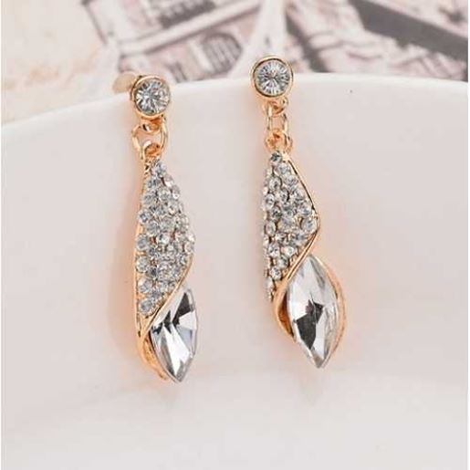 Image sur Long Earrings Water Drop Elegant Earring