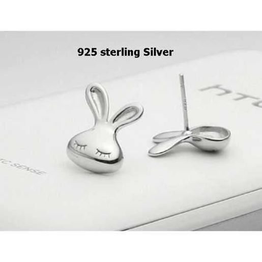 Image sur 925 sterling silver lovely little rabbit