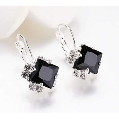 Image de Rhinestones Square Earrings Wedding Girls