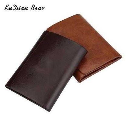 Picture of Leather Men Money Clip Wallet Magnet Minimalist Fake Designers Wallet i clip Rfid Carteras Hombre