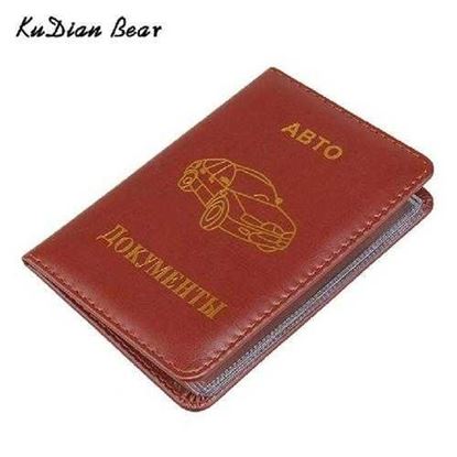 Foto de Brand Russian Auto Driver license holder Car-Covers for Documents Designer Travel Wallets