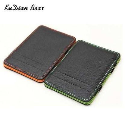 Image de Minimalist Men Wallet Rfid Slim Card Organizer Purse Magic carteras Minimalista