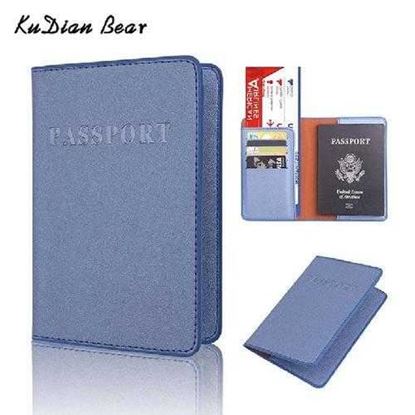 Image de Passport Cover Rfid Passport Holder Designer Travel Cover Case for Documents Credit Card Holder