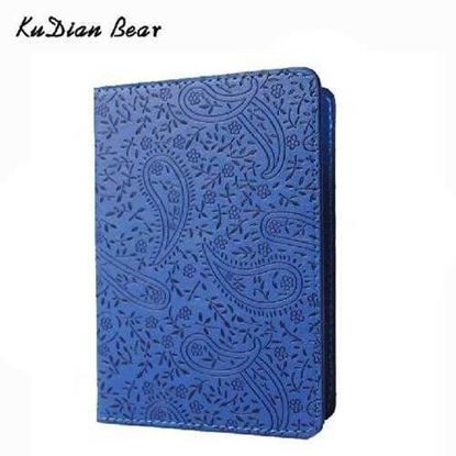 Picture of High Quality Passport Cover Lavender Waterproof PU Leather Travel Passport Holder for Document