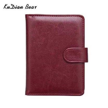 Image de Leather Passport Cover Men Travel Passport Holder Cover Russian Passport Wallet for Document