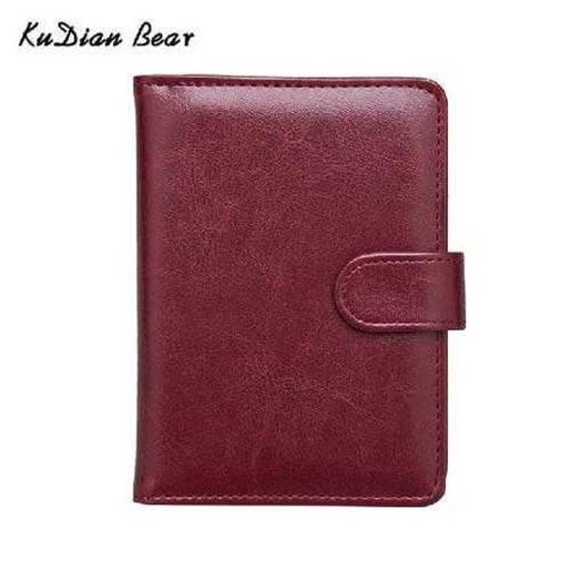 Image sur Leather Passport Cover Men Travel Passport Holder Cover Russian Passport Wallet for Document