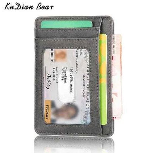 Image sur Vintage Men Wallet Mini Credit Card Holder Business Brand Male Wallets Purse billetera hombre