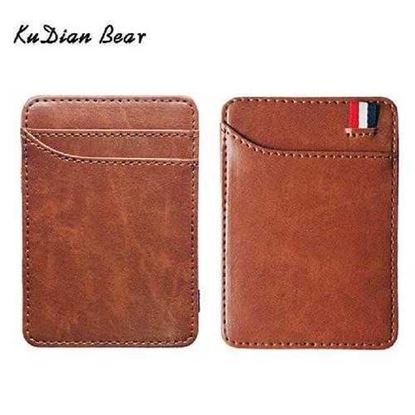 Picture of Slim Leather Men Wallet Magic Brand Designer Men Wallet Card Holder Korean Bilfold Clamps for Money